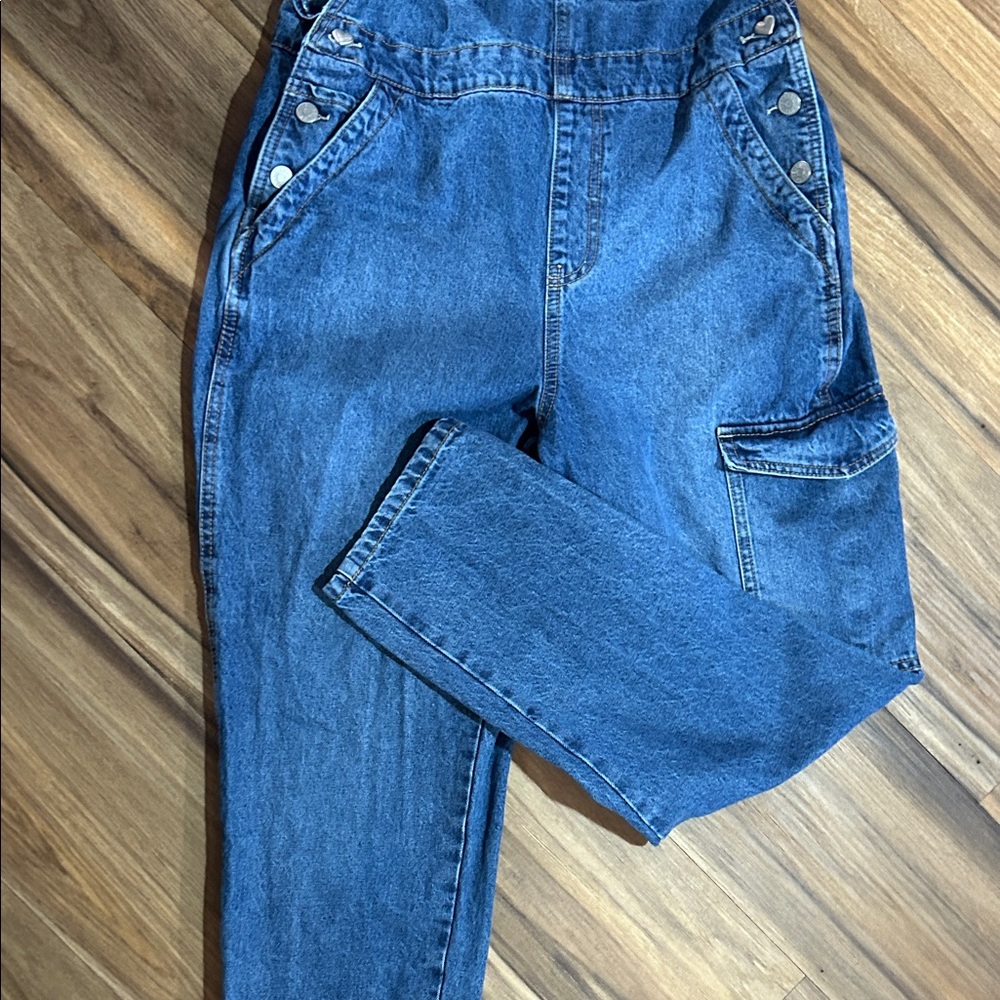 Celebrity Pink Women's Denim Blue Overalls - Picture 3 of 6